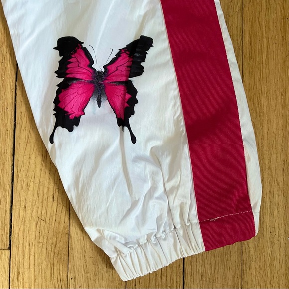 Petals by Petals & Peacocks - Butterfly White Track Pants - Picture 4 of 8